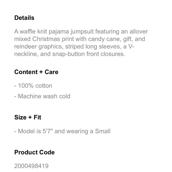 Christmas Print Pajama Jumpsuit - Picture 11 of 11